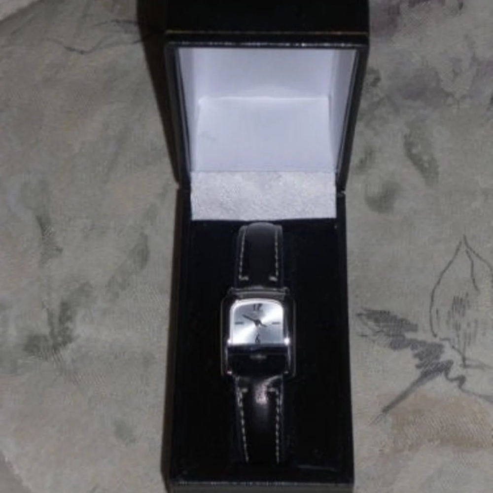 New Coach Legacy Watch Black Leather Straps